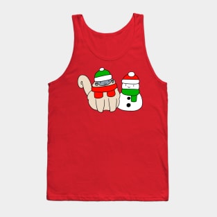 Fluffy Monkey and Snowman Tank Top